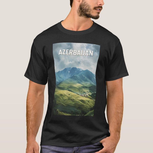 Camiseta Azerbaiyán: Viaje de arte de Ilustracion (Anverso)