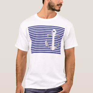 Camiseta Aziza Stripes y Marine Blue Seaman