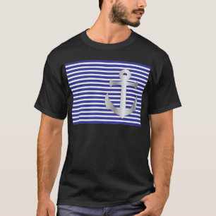Camiseta Aziza Stripes y Marine Blue Seaman