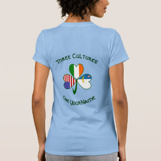 Camiseta Azores Irlanda EE. UU. Trébol Bandera Personalizar