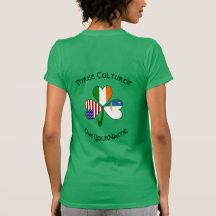 Camiseta Azores Irlanda EE. UU. Trébol Personalizado 