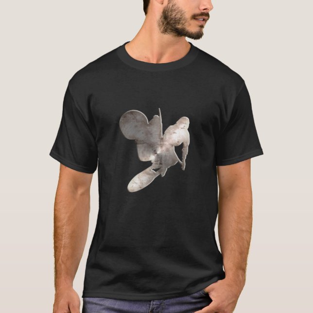 Camiseta Azote del motocrós; Negro fresco (Anverso)