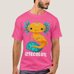 Camiseta Aztec Axolotl Mithología Antiguo Salamandra Mexica
