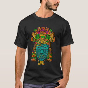 Camiseta Aztec Dios Antiguo Mitología Tlaloc Aztec