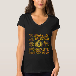 Camiseta Aztec Face Mayan Mask Inca Civilization Native Gif