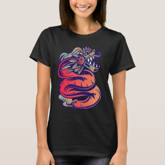 Camiseta Aztec God Quetzalcoatl Cool Snake Dragon Inca Maya
