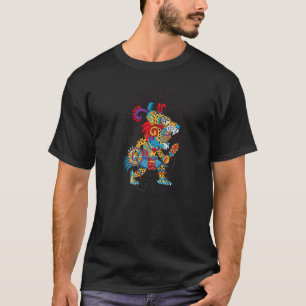 Camiseta Aztec Jaguar antiguo guerrero nativo mítico mexica
