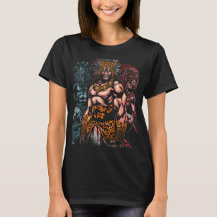 Camiseta Aztec Jaguar antiguo guerrero nativo mítico mexica