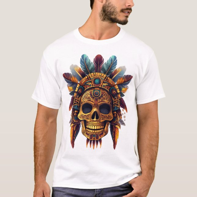 Camiseta Aztec Skull Relic (Anverso)