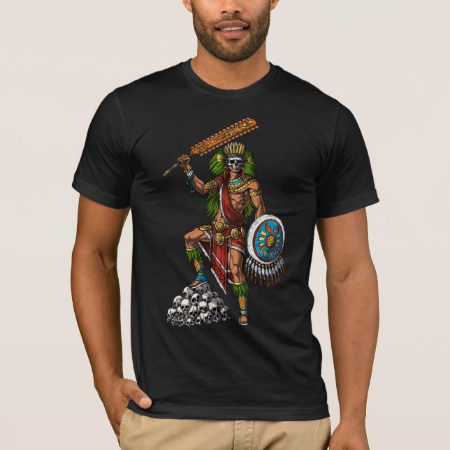 Camiseta Aztec Skull Warrior (Anverso)