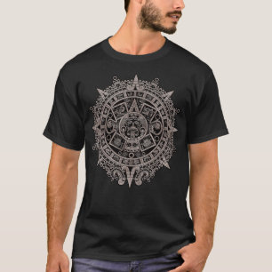 Camiseta Aztec Sun Calendar Aztec Sun Stone Mayan Sun Symbo