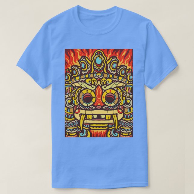 Camiseta Aztec Warrior Grin (Diseño del anverso)