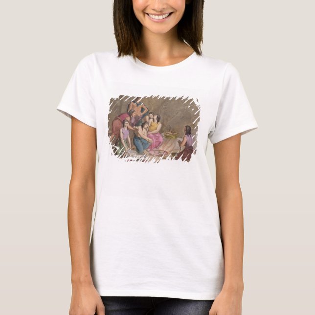 Camiseta Aztec women making maize bread, Mexico, from 'Le C (Anverso)