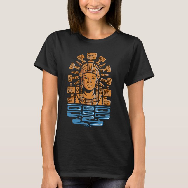 Camiseta Azteca Dios Mitología Dios antiguo Azteca Chalchiu (Anverso)