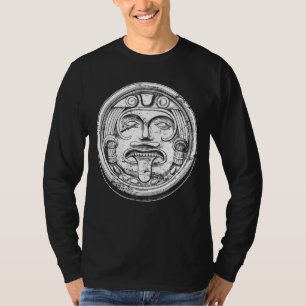 Camiseta Azteca Face Mask God Archeology Cultura india