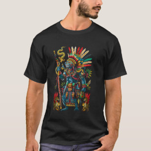 Camiseta Azteca God Aztec Cultura maya indígena Tlaloc St