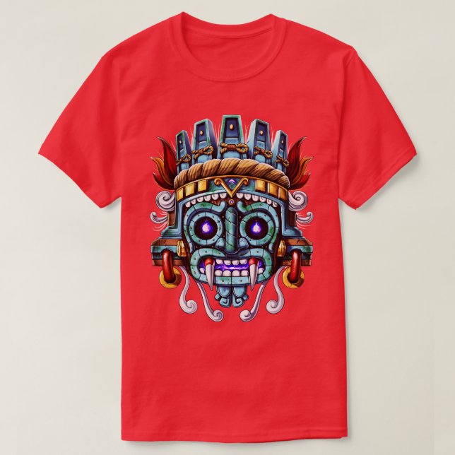 Camiseta Azteca God Tlaloc (Diseño del anverso)
