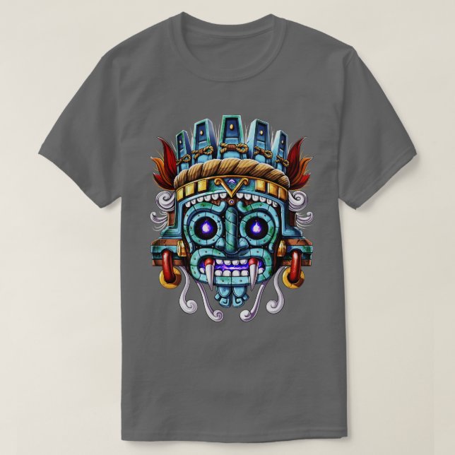 Camiseta Azteca God Tlaloc (Diseño del anverso)