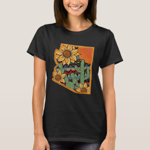 Camiseta Azteca Sunflower Arizona Hombres y Mujeres