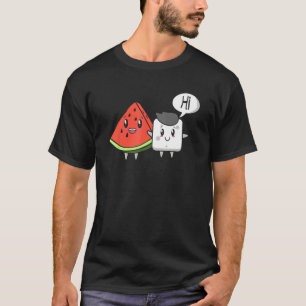 Camiseta Azúcar de fruta de la sandía Hola Graciosa Cita Tr