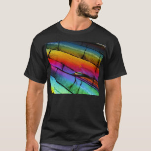 Camiseta Azúcar debajo de un microscopio