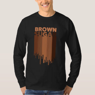Camiseta Azúcar marrón disfruta de Guay negro americano