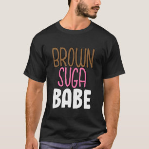 Camiseta Azúcar morado Babe Brown Suga Babe