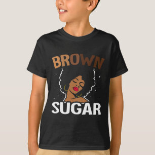 Camiseta Azúcar Morena Melanina Piel Morena Labios Historia