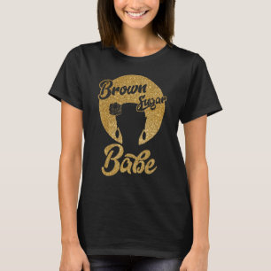 Camiseta Azúcar morrón abe Melanina negra Mujeres Orgullo A
