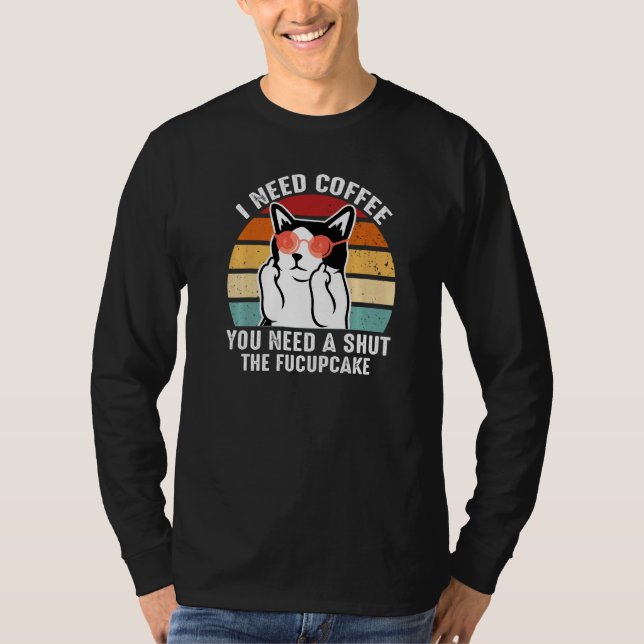 Camiseta Azuco  Coffee Cat (Anverso)
