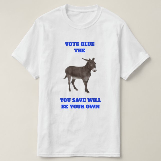 Camiseta azul (Diseño del anverso)