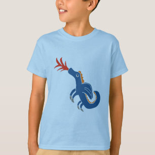 Camiseta azul 1 del dragón del brodie