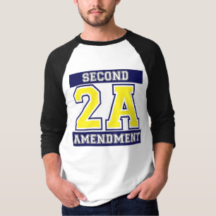 Camiseta azul 2A/oro