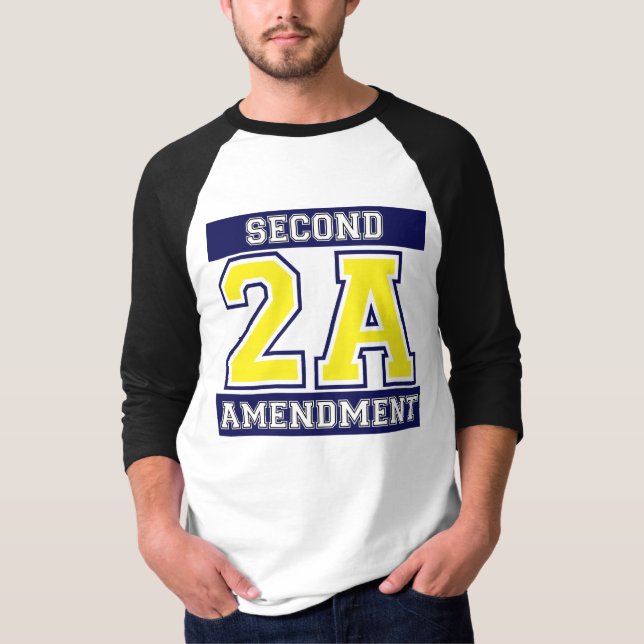 Camiseta azul 2A/oro (Anverso)
