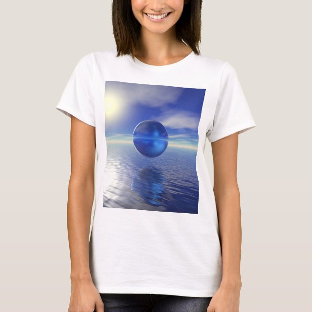 Camiseta Azul abstracto (Anverso)