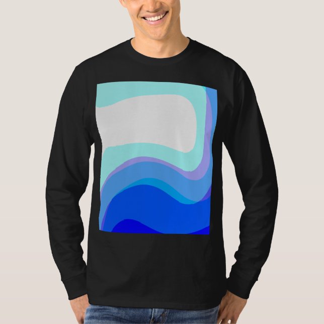 Camiseta Azul Abstracto 1112 (Anverso)