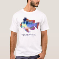 Camiseta azul alemana del Cichlid del espolón