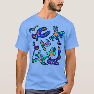 Camiseta azul ameba 1