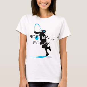 Camiseta azul anormal del softball de la jarra del