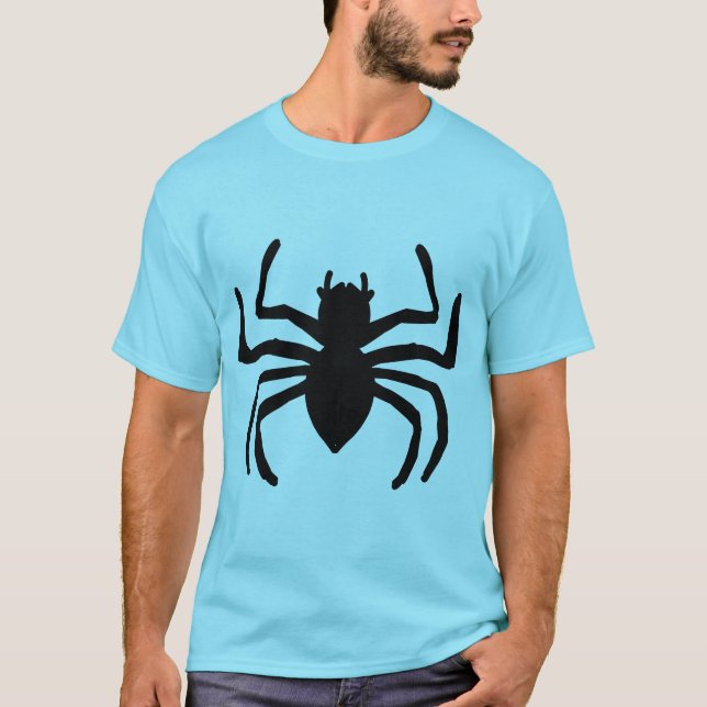 Camiseta Azul araña (Anverso)
