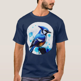 Camiseta Azul arrendajo pájaro 3