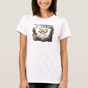 Camiseta Azul artístico TOOK 30 LOOK GOOD Composición artís