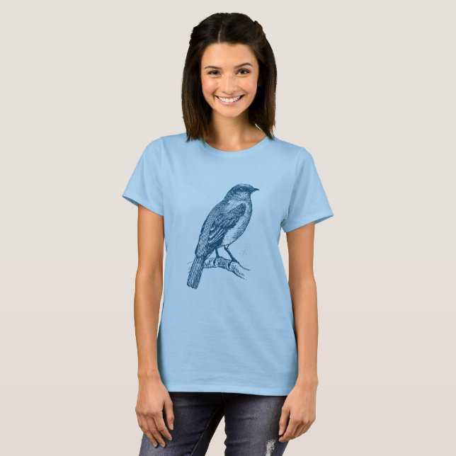 Camiseta Azul azul - Azul oceánico (Anverso completo)
