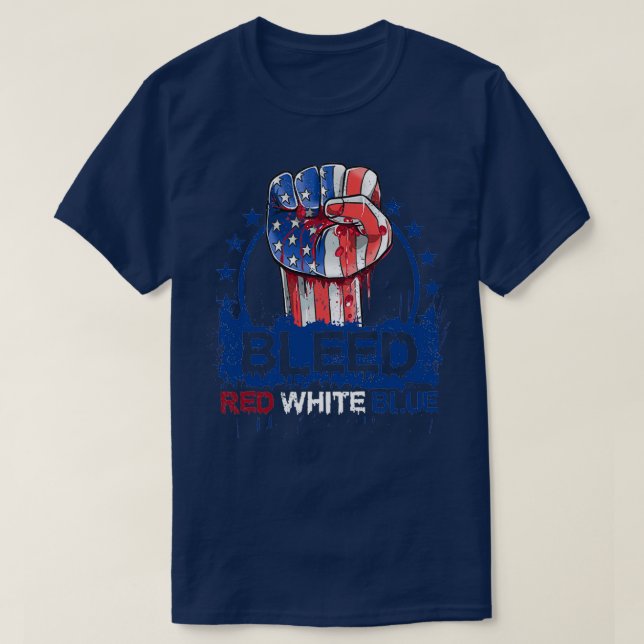 Camiseta Azul azul blanco rojo (Diseño del anverso)