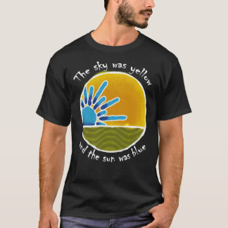 Camiseta azul azul cielo amarillo Sun Blue Classic
