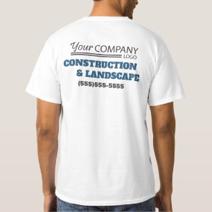 Camiseta Azul básico, gris y negro con logotipo
