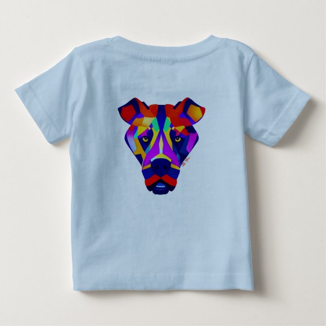 camiseta azul bebé de Alexander's Dog parte traser (Reverso)