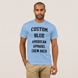 Camiseta azul bebé personalizada para hombre AMERI