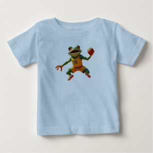 Camiseta azul bebé Rana de Baloncesto