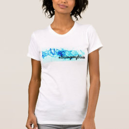 Camiseta Azul-Blanca viva de la chispa de LMB